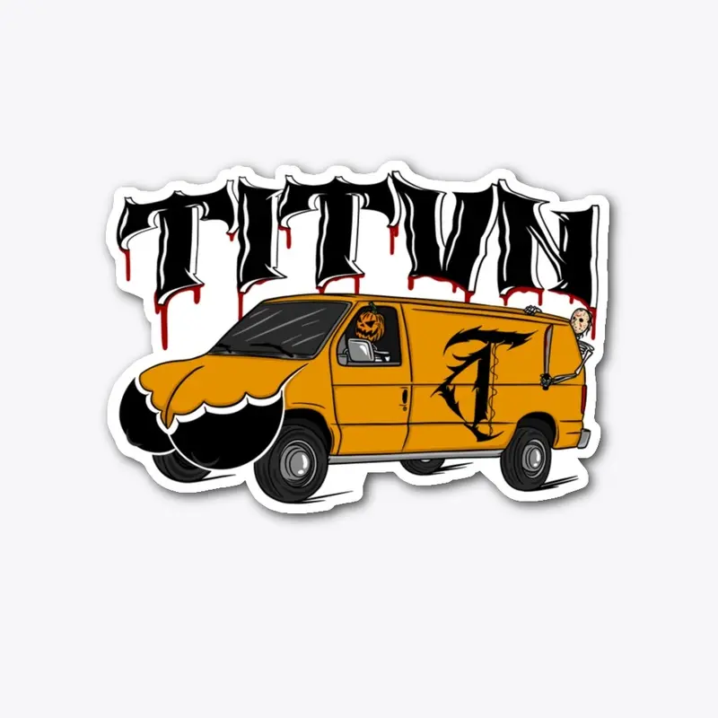 TITVAN SPOOKY Die Cut Sticker 